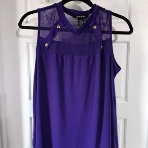 Purple tank top large